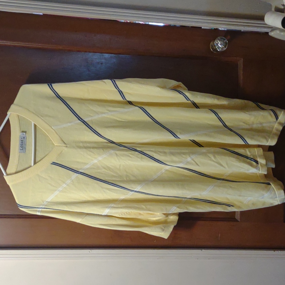 Men's big and tall 4X levane New York golf sweater preppy springtime casual